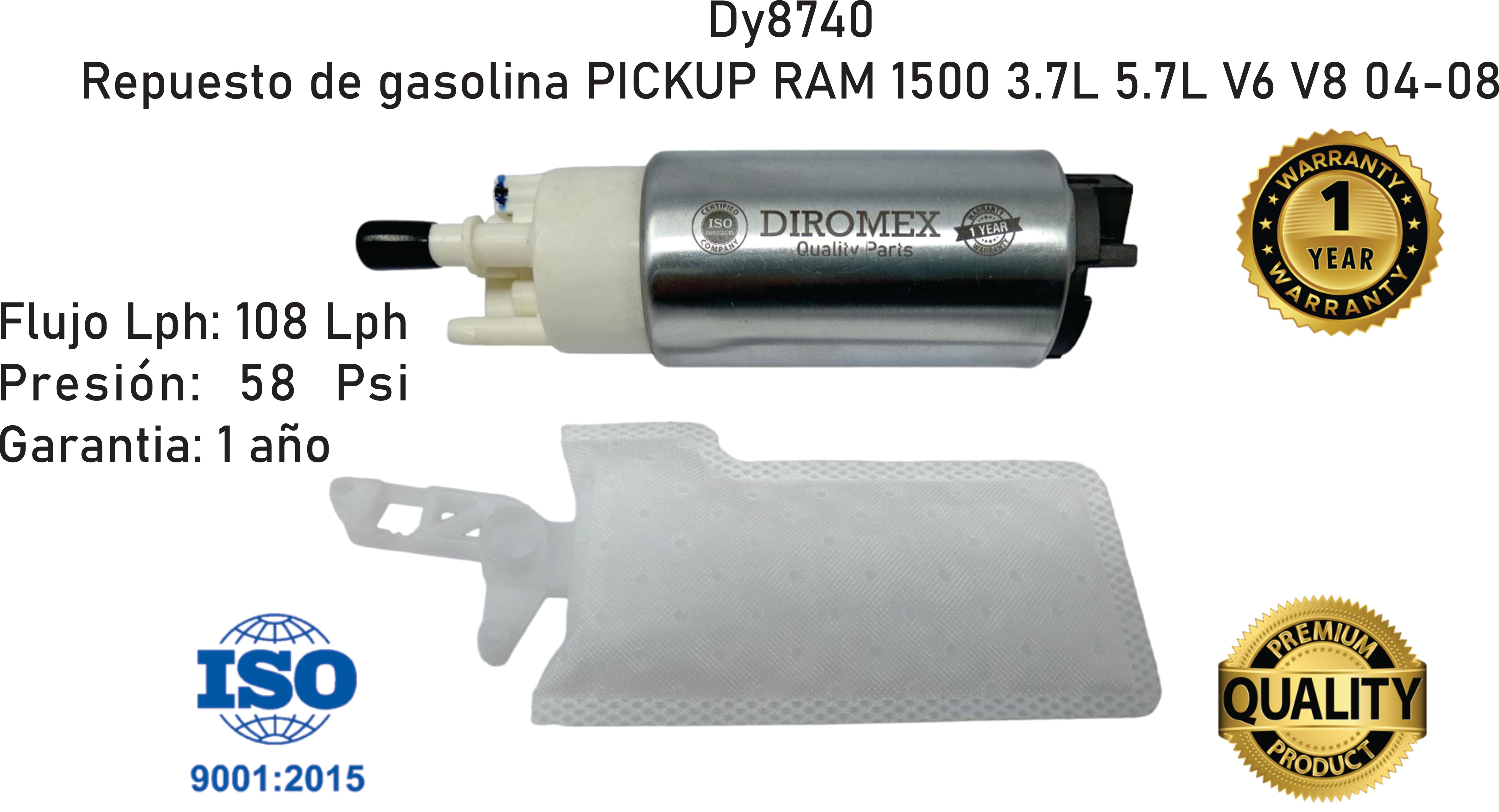 Repuesto de gasolina PICKUP RAM 1500 3.7L 5.7L V6 V8 04-08